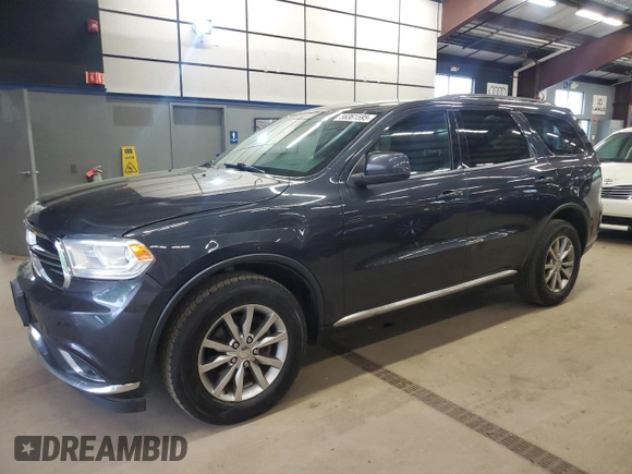 2016 Dodge Durango SXT with VIN 1C4RDJAG7GC347282, listed as a Copart auction lot 56361595 with 185,255 mi miles and Clean title. Bid and sale history available at DreamBid. Image 1.
