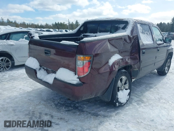 2007 Honda Ridgeline RT with VIN 2HJYK16267H544838, listed as a IAAI auction lot 41586748 with 153,410 mi miles. Bid and sale history available at carsss.com. Image 4.
