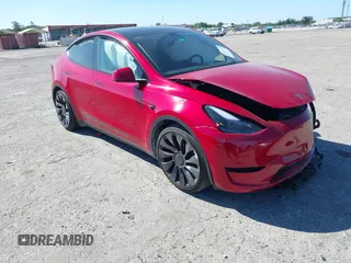 2023 Tesla Model Y Performance z VIN 7SAYGDEF9PF668137, wystawiony jako IAAI lot #41831650 z przebiegiem 30 662 mil mil oraz . Historia ofert i sprzedaży dostępna na DreamBid. Obrazek 1.