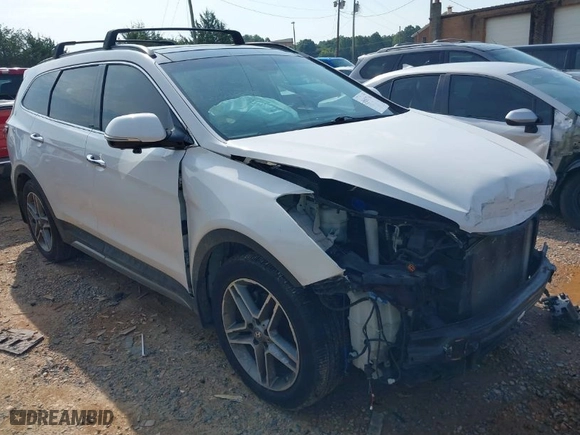 2017 Hyundai Santa Fe Limited Ultimate with VIN KM8SRDHF0HU212900, listed as a IAAI auction lot 39857730 with 86,682 mi miles. Bid and sale history available at carsss.com. Image 1.
