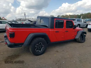 2022 Jeep Gladiator Rubicon with VIN 1C6JJTBGXNL111178, listed as a Copart auction lot 74686344 with 30,587 mi miles and Salvage title. Bid and sale history available at DreamBid. Image 3.