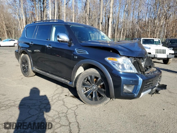 2018 Nissan Armada Platinum with VIN JN8AY2NE0J9732269, listed as a Copart auction lot 84616674 with 89,443 mi miles and Salvage Title. Bid and sale history available at carsss.com. Image 4.