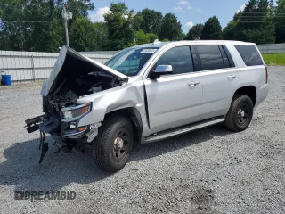 2015 Chevrolet Tahoe Commercial with VIN 1GNSK3EC7FR575683, listed as a Copart auction lot 61839445 with Not provided miles and Salvage title. Bid and sale history available at DreamBid. Image 1.