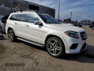 2019 Mercedes-Benz GLS 550 with VIN 4JGDF7DE0KB222488, listed as a Copart auction lot 44737695 with 86,977 mi miles and Salvage title. Bid and sale history available at DreamBid. Image 4.