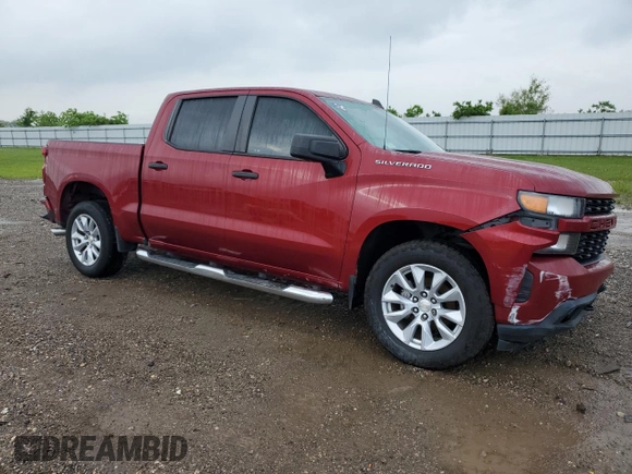 2020 Chevrolet Silverado 1500 Custom with VIN 3GCPWBEH6LG115807, listed as a Copart auction lot 54143865 with 107,807 mi miles and Salvage Title. Bid and sale history available at DreamBid. Image 4.
