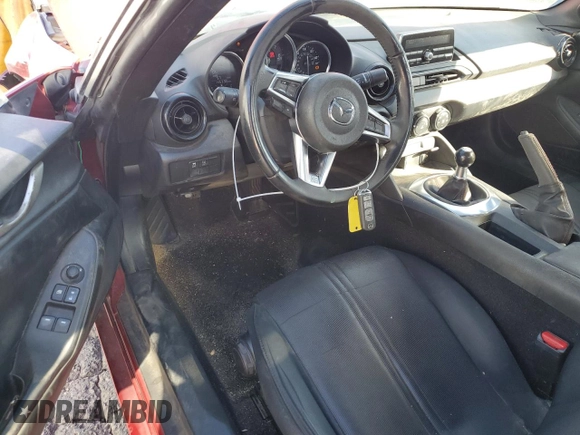 2017 Mazda MX-5 Miata Sport with VIN JM1NDAB78H0124135, listed as a Copart auction lot 88089415 with 145,338 mi miles and Salvage title. Bid and sale history available at DreamBid. Image 8.