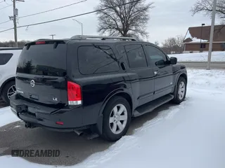 2008 Nissan Armada LE z VIN 5N1BA08C98N609540, wystawiony jako Copart lot #45696745 z przebiegiem 202 534 mil mil oraz Czysty tytuł • Clean title. Historia ofert i sprzedaży dostępna na DreamBid. Obrazek 4.