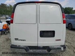 2017 GMC Savana Cargo Van with VIN 1GTW7AFF1H1908339, listed as a Copart auction lot 58879394 with 93,372 mi miles and Salvage Title. Bid and sale history available at carsss.com. Image 6.