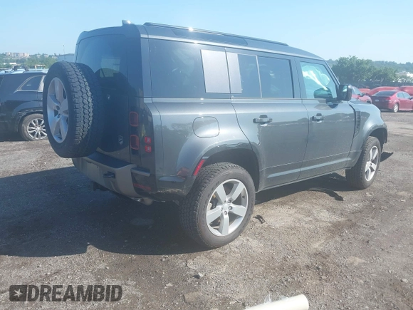 2025 Land Rover Defender X-Dynamic SE with VIN SALE2EEU0S2368249, listed as a IAAI auction lot 42546020 with 5,025 mi miles and . Bid and sale history available at DreamBid. Image 4.