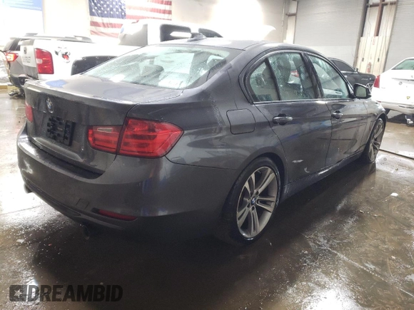 2013 BMW 3 Series 335i xDrive with VIN WBA3B9C53DF586227, listed as a Copart auction lot 82055754 with 161,371 mi miles and Salvage title. Bid and sale history available at DreamBid. Image 3.