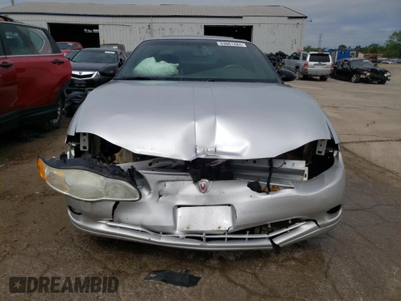 2002 Chevrolet Monte Carlo SS with VIN 2G1WX15K929391172, listed as a Copart auction lot 63061484 with 233,951 mi miles and Non Repairable. Bid and sale history available at carsss.com. Image 5.