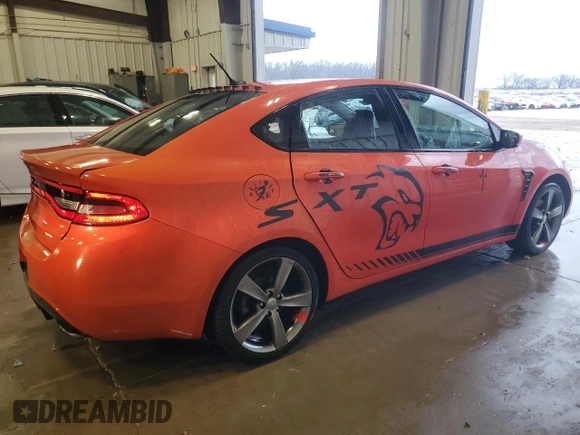 2015 Dodge Dart GT with VIN 1C3CDFEB9FD363434, listed as a Copart auction lot 53495305 with 122,244 mi miles and Clean Title. Bid and sale history available at carsss.com. Image 3.