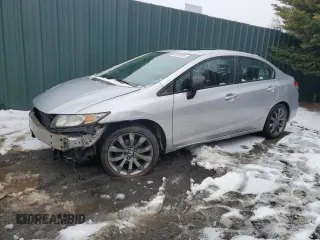 2014 Honda Civic EX-L with VIN 19XFB2F91EE233096, listed as a Copart auction lot 42811615 with 164,176 mi miles and Salvage Title. Bid and sale history available at DreamBid. Image 1.