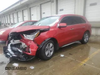 2020 Acura MDX with VIN 5J8YD3H3XLL001880, listed as a Copart auction lot 45115105 with 127,004 mi miles and Salvage Title. Bid and sale history available at carsss.com. Image 1.