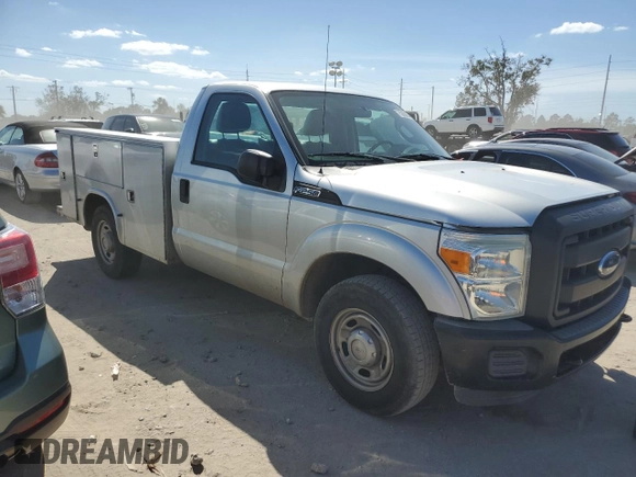 2012 Ford F-250 XL with VIN 1FDBF2A67CEC73025, listed as a Copart auction lot 75308984 with 107,018 mi miles and Salvage title. Bid and sale history available at DreamBid. Image 4.