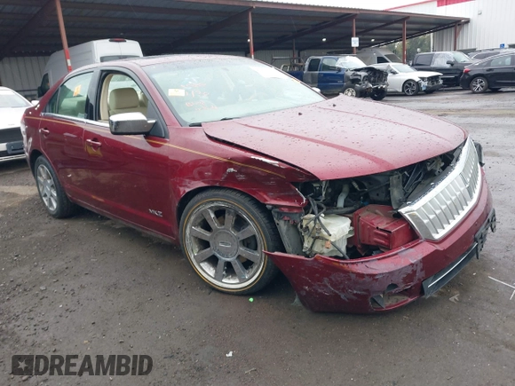 2007 Lincoln MKZ with VIN 3LNHM28T37R645863, listed as a IAAI auction lot 41472702 with 1 mi miles. Bid and sale history available at carsss.com. Image 1.