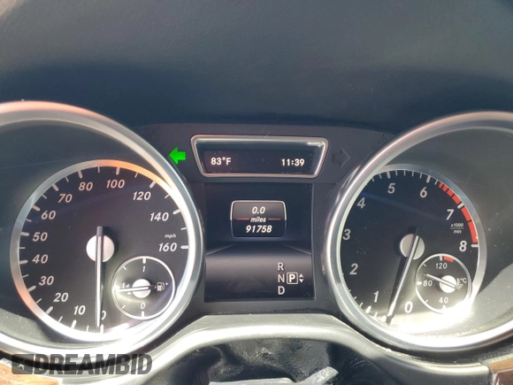 2014 Mercedes-Benz M 350 with VIN 4JGDA5HB9EA421195, listed as a Copart auction lot 54602745 with 91,758 mi miles and Salvage Title. Bid and sale history available at carsss.com. Image 9.