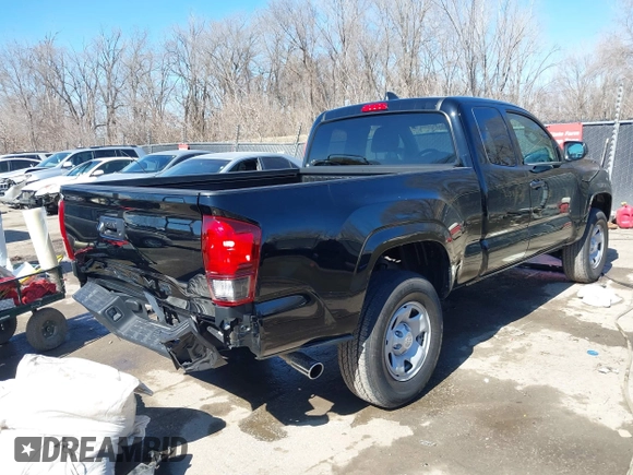 2023 Toyota Tacoma SR with VIN 3TYRX5GN9PT075342, listed as a IAAI auction lot 41652456 with 9,690 mi miles and . Bid and sale history available at DreamBid. Image 4.