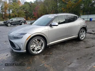 2023 Genesis GV60 Performance with VIN KMUKEDTB8PU006871, listed as a Copart auction lot 81740034 with 13,307 mi miles and Salvage Title. Bid and sale history available at carsss.com. Image 1.