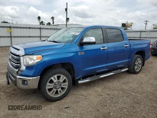 2016 Toyota Tundra Platinum with VIN 5TFAW5F12GX582457, listed as a Copart auction lot 54150275 with 102,428 mi miles and Salvage title. Bid and sale history available at DreamBid. Image 1.