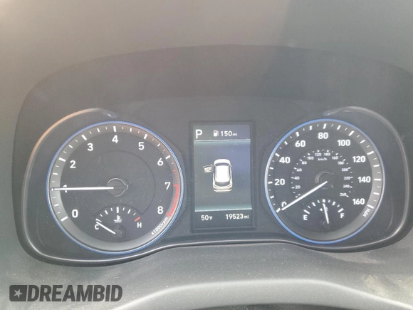2021 Hyundai Kona Ultimate with VIN KM8K53A53MU630112, listed as a Copart auction lot 50087575 with 19,523 mi miles and Salvage Title. Bid and sale history available at carsss.com. Image 9.