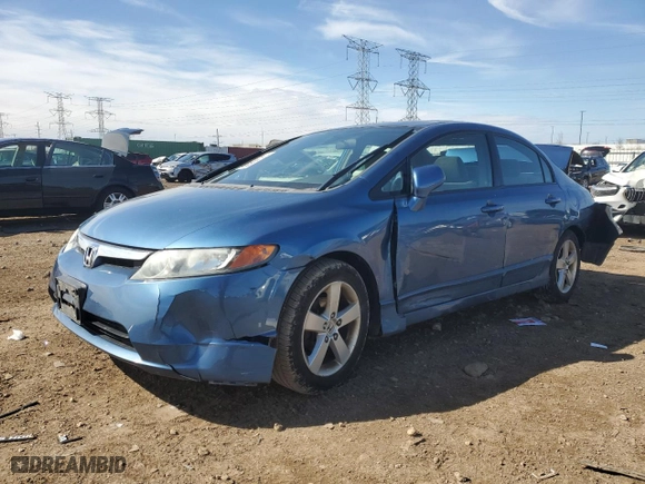 2007 Honda Civic Sdn EX with VIN 1HGFA16817L143639, listed as a Copart auction lot 50264575 with 116,393 mi miles and Salvage Title. Bid and sale history available at carsss.com. Image 1.