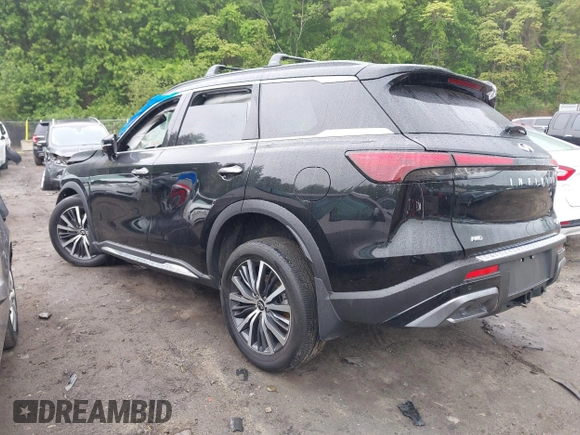 2024 Infiniti QX60 Autograph with VIN 5N1DL1HUXRC356369, listed as a IAAI auction lot 42312323 with 12,987 mi miles and . Bid and sale history available at DreamBid. Image 3.