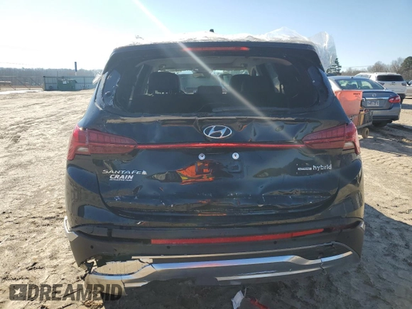 2022 Hyundai Santa Fe Hybrid SEL Premium with VIN KM8S3DA14NU058543, listed as a Copart auction lot 40457534 with 7,637 mi miles. Bid and sale history available at carsss.com. Image 6.