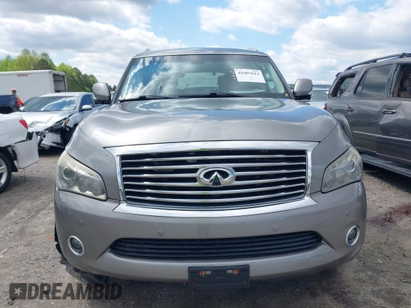 2014 Infiniti QX80 with VIN JN8AZ2NE0E9069465, listed as a IAAI auction lot 41967613 with 112,004 mi miles. Bid and sale history available at carsss.com. Image 13.