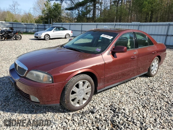 2004 Lincoln LS w/Sport Pkg with VIN 1LNHM87A84Y642005, listed as a Copart auction lot 55619475 with 98,859 mi miles and Clean Title. Bid and sale history available at carsss.com. Image 1.