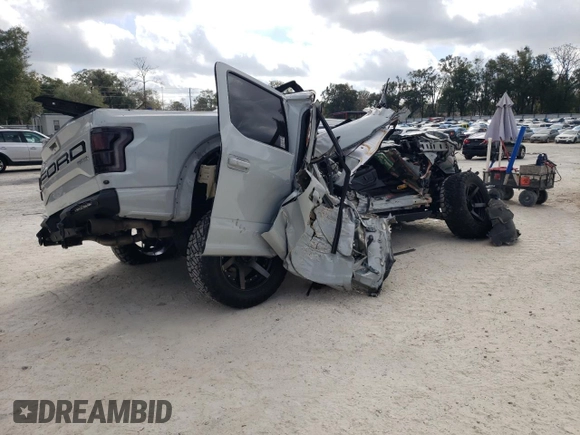 2017 Ford F-150 Raptor with VIN 1FTFW1RG0HFB64324, listed as a Copart auction lot 44772605 with Not Provided miles and Non Repairable. Bid and sale history available at carsss.com. Image 3.