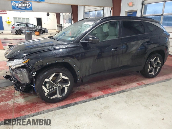2024 Hyundai Tucson SEL with VIN 5NMJFCDE3RH350634, listed as a Copart auction lot 50632875 with 5,539 mi miles and Salvage Title. Bid and sale history available at carsss.com. Image 1.