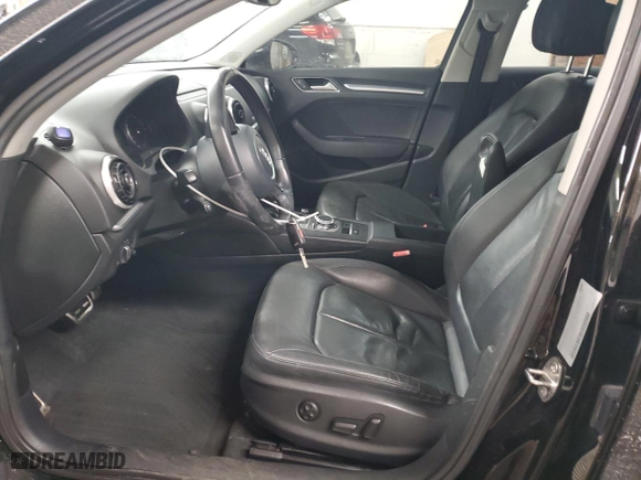 2015 Audi A3 2.0T Premium Plus with VIN WAUEFGFF7F1001140, listed as a Copart auction lot 45404125 with 0 miles and Salvage Title. Bid and sale history available at carsss.com. Image 7.