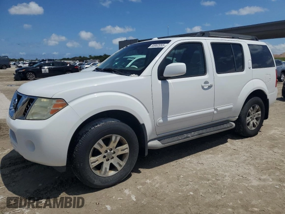 2010 Nissan Pathfinder S with VIN 5N1AR1NB7AC611147, listed as a Copart auction lot 55862055 with 204,715 mi miles and Clean title. Bid and sale history available at DreamBid. Image 1.