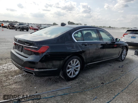 2020 BMW 7 Series 740i with VIN WBA7T2C03LGL17714, listed as a Copart auction lot 51473263 with 60,122 mi miles. Bid and sale history available at carsss.com. Image 3.
