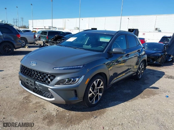 2023 Hyundai Kona Limited with VIN KM8K5CA38PU050101, listed as a IAAI auction lot 41270266 with 6,461 mi miles. Bid and sale history available at carsss.com. Image 2.