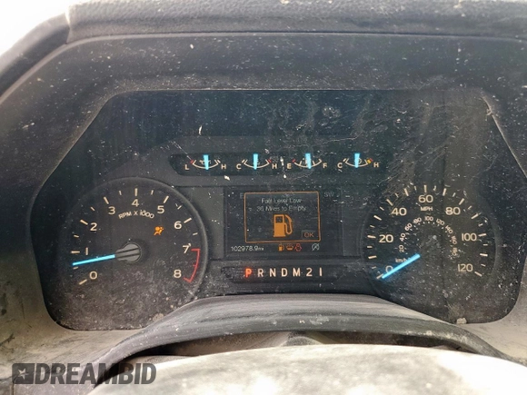 2018 Ford F-150 XL with VIN 1FTMF1CB1JKC08140, listed as a Copart auction lot 61670245 with 102,978 mi miles and Clean title. Bid and sale history available at DreamBid. Image 9.