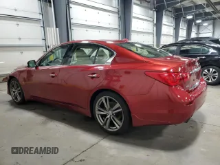 2015 Infiniti Q50 with VIN JN1BV7AR3FM390001, listed as a Copart auction lot 51752225 with 184,105 mi miles and Salvage Title. Bid and sale history available at carsss.com. Image 2.