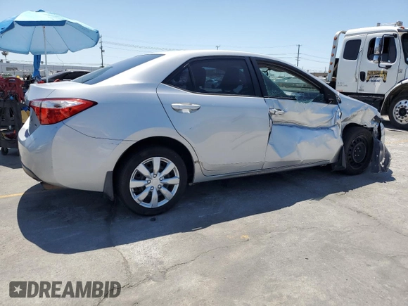 2014 Toyota Corolla L with VIN 2T1BURHEXEC150888, listed as a Copart auction lot 59229615 with 208,405 mi miles and Salvage title. Bid and sale history available at DreamBid. Image 3.