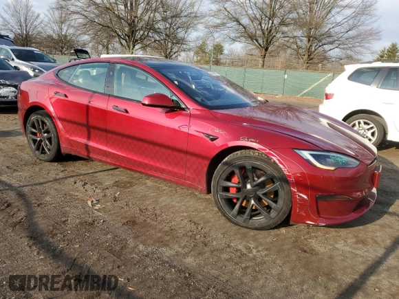 2023 Tesla Model S Plaid с VIN 5YJSA1E60PF528755, выставлен на аукционе Copart как лот 43385815 с пробегом 17 406 миль миль и Списание • Salvage title. История ставок и продаж доступна на DreamBid. Изображение 4.