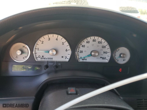 2004 Ford Thunderbird Deluxe with VIN 1FAHP60A84Y103027, listed as a Copart auction lot 52637635 with 87,160 mi miles and Clean Title. Bid and sale history available at carsss.com. Image 9.