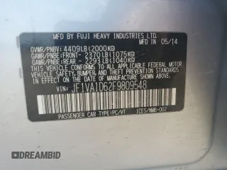 2015 Subaru WRX Premium with VIN JF1VA1D62F9809548, listed as a Copart auction lot 60928325 with 163,469 mi miles and Salvage title. Bid and sale history available at DreamBid. Image 12.