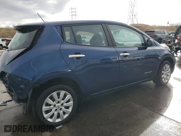 2016 Nissan LEAF SL with VIN 1N4BZ0CP8GC313075, listed as a Copart auction lot 86645824 with 38,002 mi miles and Salvage Title. Bid and sale history available at carsss.com. Image 3.