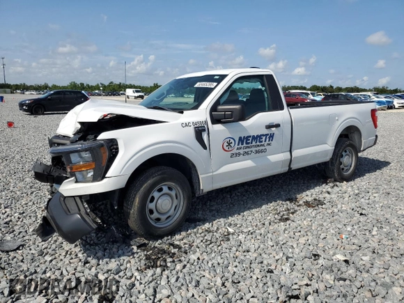 2023 Ford F-150 XL with VIN 1FTMF1CB8PKE61500, listed as a Copart auction lot 58465285 with 37,784 mi miles and Non repairable. Bid and sale history available at DreamBid. Image 1.