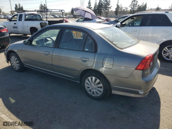 2004 Honda Civic LX with VIN 2HGES16694H643354, listed as a Copart auction lot 53740495 with 103,450 mi miles and Clean Title. Bid and sale history available at carsss.com. Image 2.