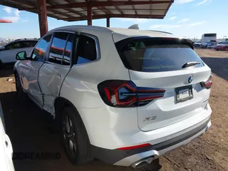 2022 BMW X3 sDrive30i with VIN WBX47DP01NN174649, listed as a IAAI auction lot 41232851 with 21,446 mi miles and . Bid and sale history available at DreamBid. Image 3.