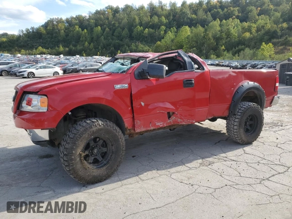 2004 Ford F-150 XL with VIN 1FTRF14504NC70758, listed as a Copart auction lot 72638024 with Not Provided miles and Salvage Title. Bid and sale history available at DreamBid. Image 1.