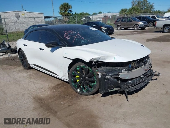 2022 Lucid Air Grand Touring with VIN 50EA1GBA1NA002790, listed as a IAAI auction lot 41585856 with 41,219 mi miles. Bid and sale history available at carsss.com. Image 1.
