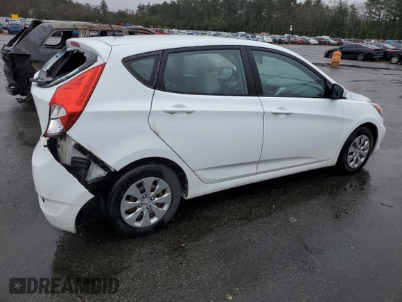 2017 Hyundai Accent SE with VIN KMHCT5AE3HU323969, listed as a Copart auction lot 49472025 with 111,813 mi miles and Salvage Title. Bid and sale history available at carsss.com. Image 3.