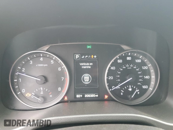 2017 Hyundai Elantra Limited with VIN 5NPD84LFXHH115902, listed as a Copart auction lot 52031265 with 206,320 mi miles and Clean Title. Bid and sale history available at DreamBid. Image 9.